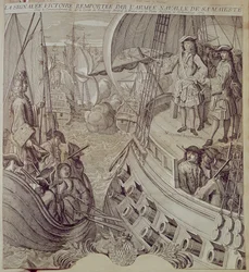 Victory of the Navy of Louis XIV Against the English and Dutch Fleet in 1704